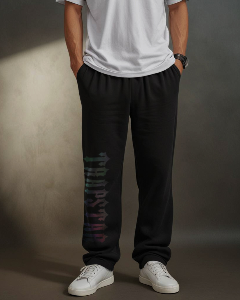 Reflective ( TS ) Oversized Sweatpant Black