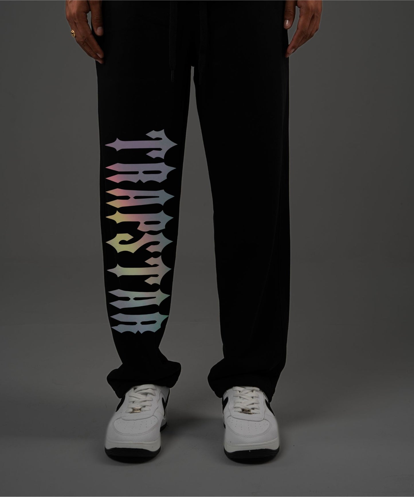 Reflective ( TS ) Oversized Sweatpant Black