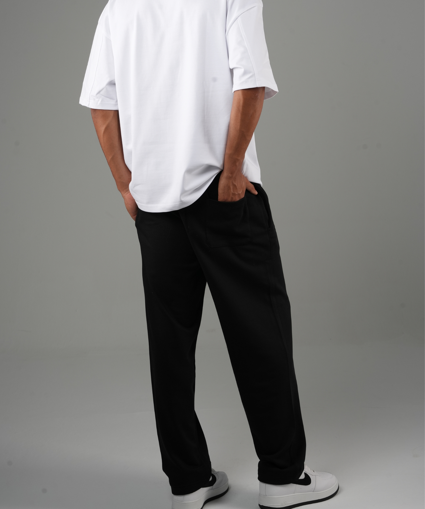 Reflective ( SNAKE ) Oversized Sweatpant Black