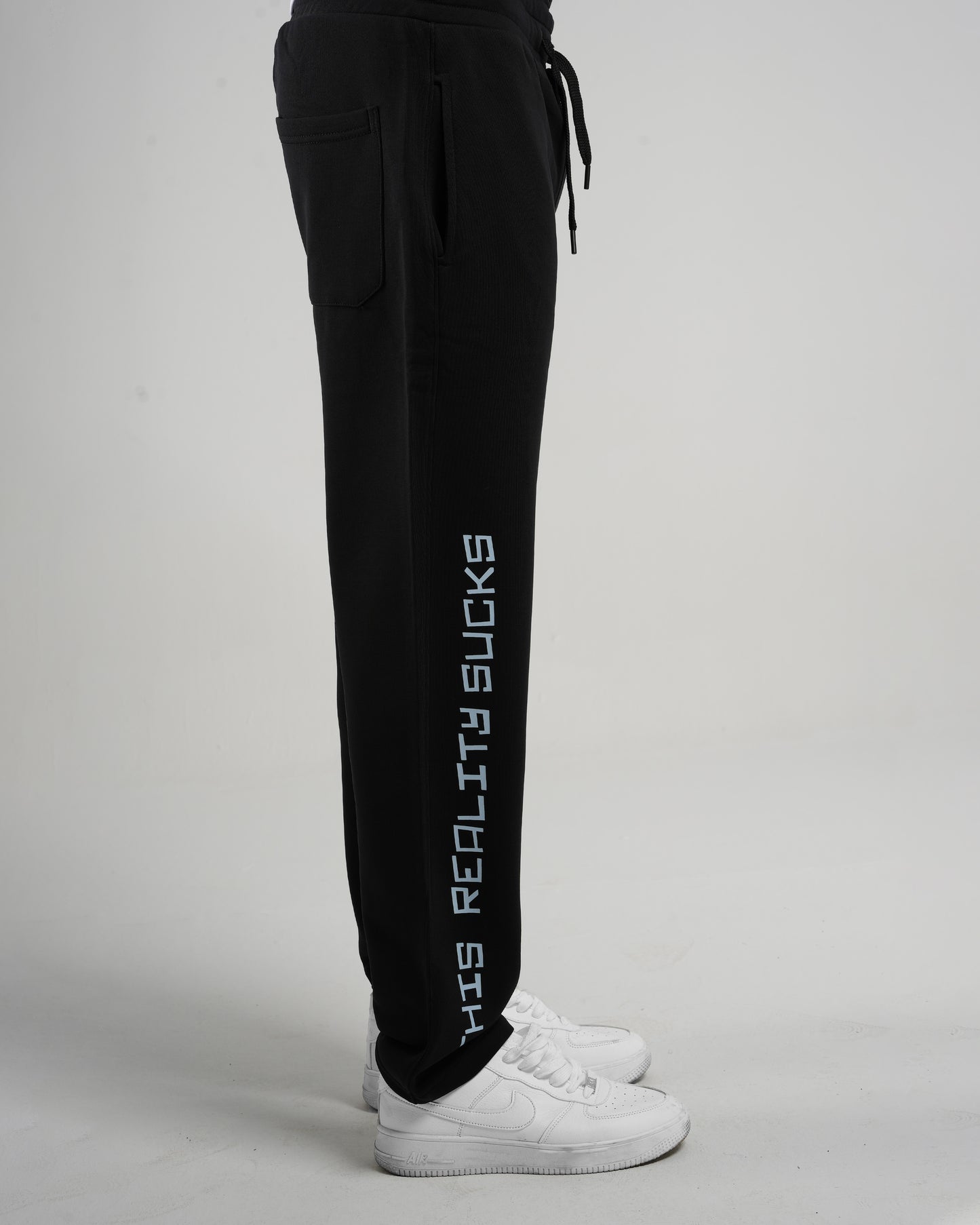 Rick print Oversized Sweatpant Black