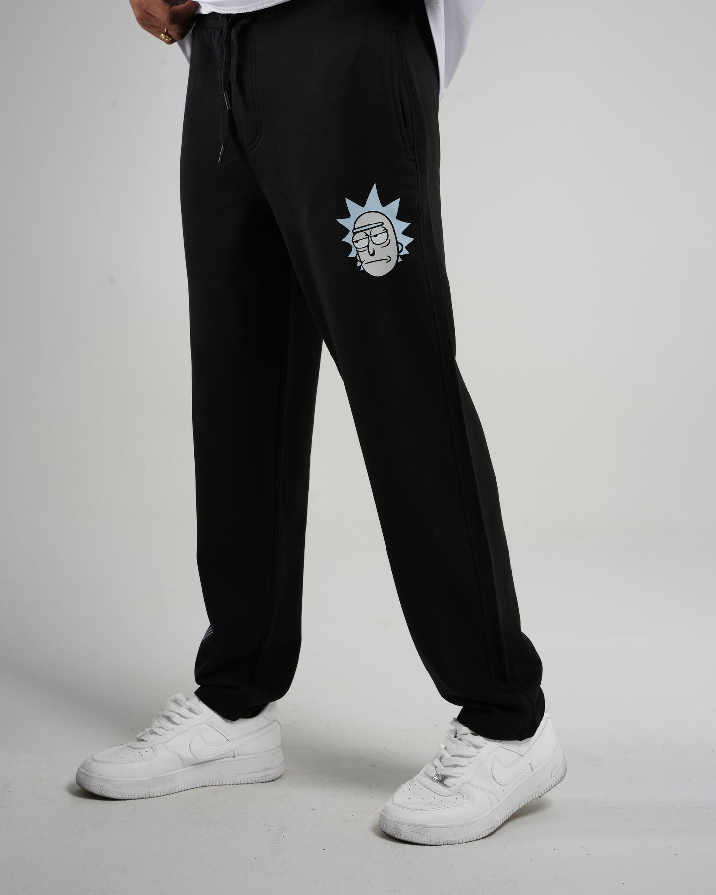 Rick print Oversized Sweatpant Black