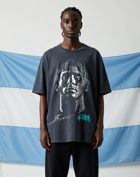 (MESSI) Oversize TShirt - Dark Grey