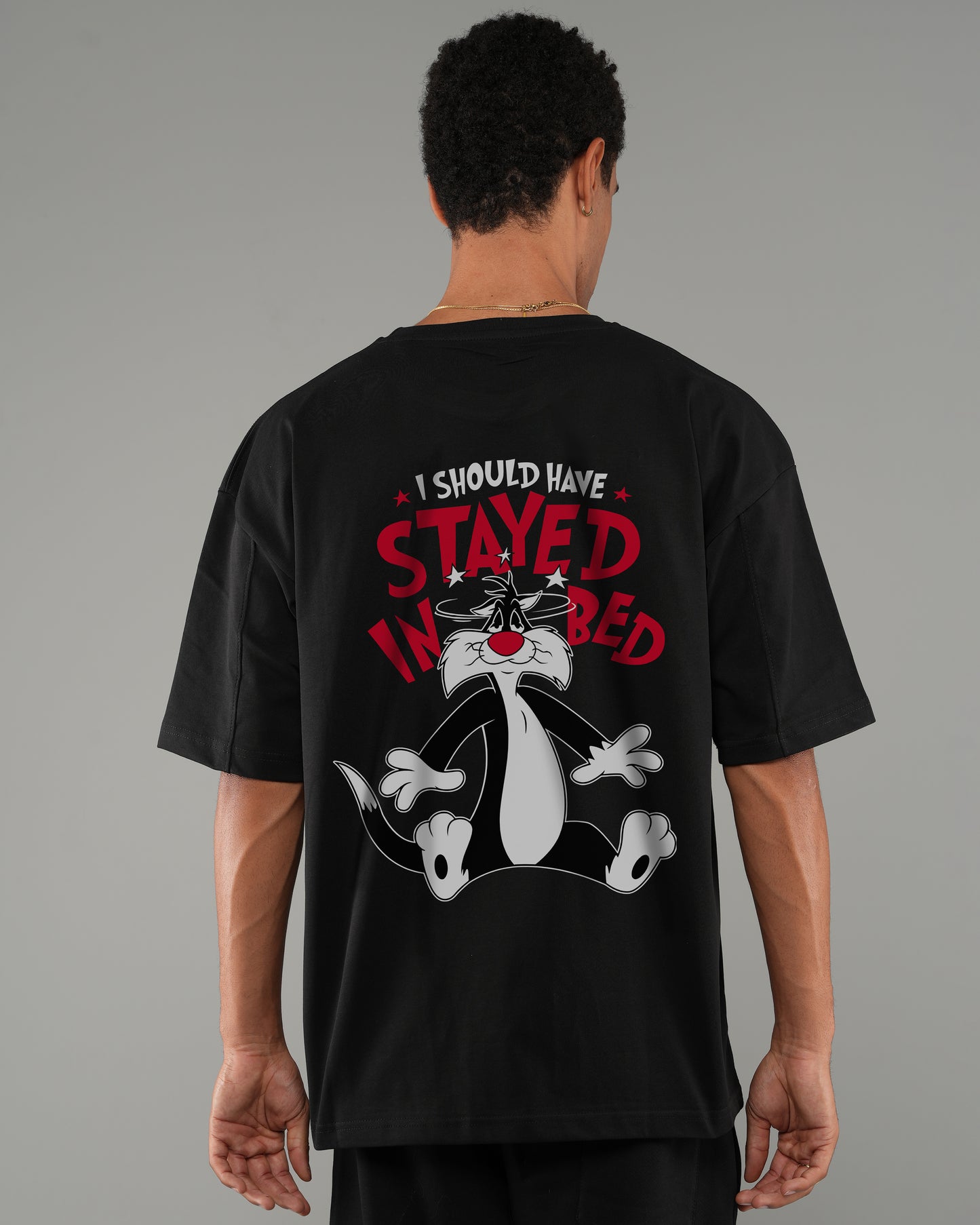 TOM oversize printed  tshirt Black