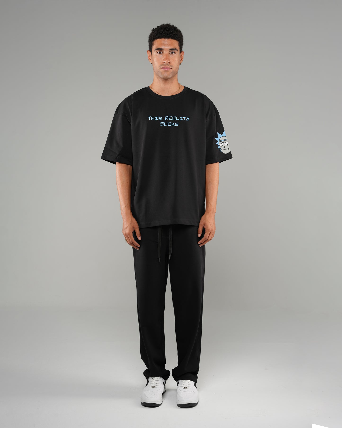 RICKMORY Oversize tshirt Printed Black